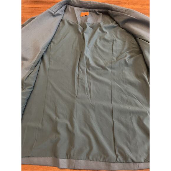 MARY CRAFTS Women's 1 Button Ponte Knit Blazer Blue/Teal Sz 22 Fall Office Teach - Picture 5 of 12